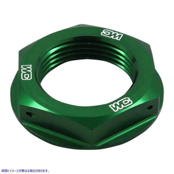 【並行輸入品】 ステアリングステムナット - グリーン - カワサキ ワークスコネクション WORK...