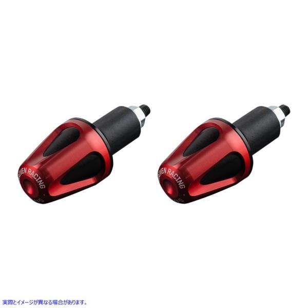 【並行輸入品】 赤/黒のバーエンドウェイト ドリブンレーシング DRIVEN RACING Red/...