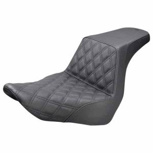 並行輸入品】 サドルマン ナックルソロシート - リブ付き ブラック FXD