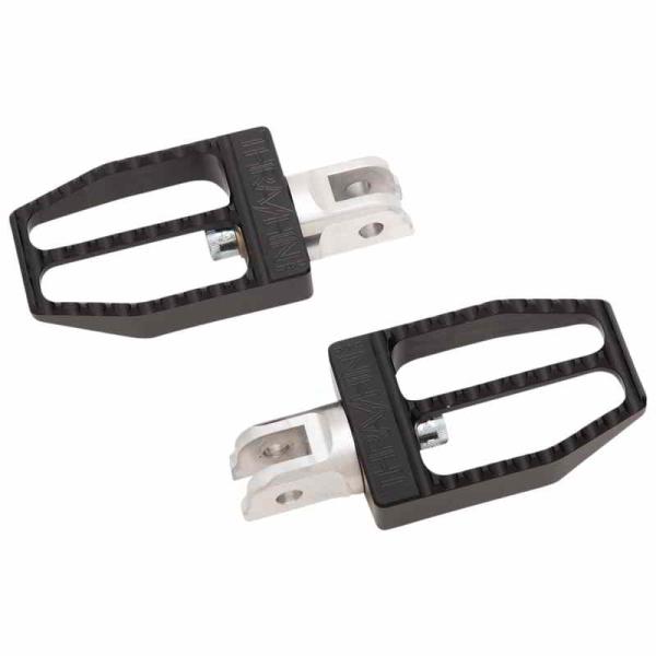 【並行輸入品】 フロントミリタントフットペグ - ブラック - ソフテイル スラッシン サプライ T...