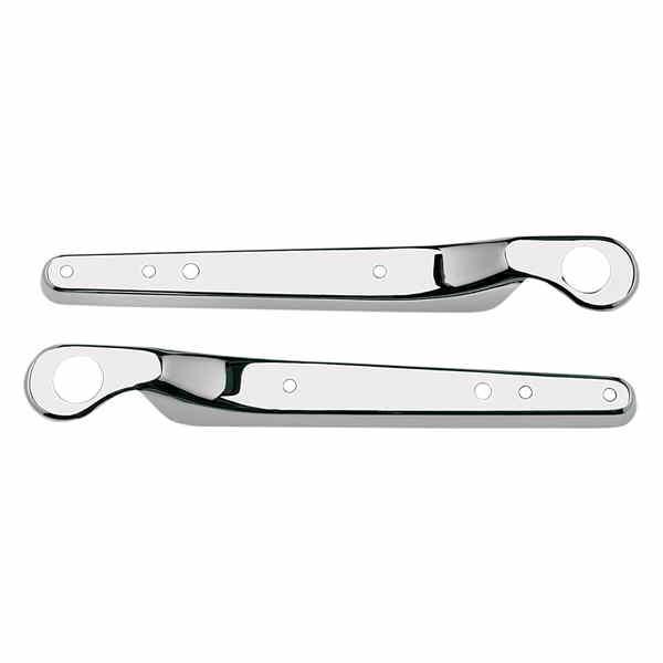 【互換品】 リアフェンダーストラット - ストックスタイル - クローム ドラッグスペシャリティーズ...