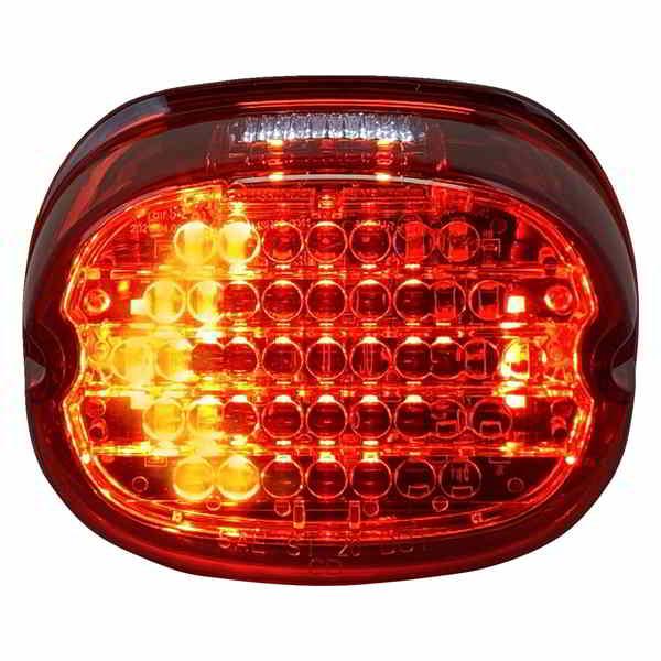 【並行輸入品】 テールライト（ターンシグナル一体型） - トップウィンドウ - レッドレンズ カスタ...