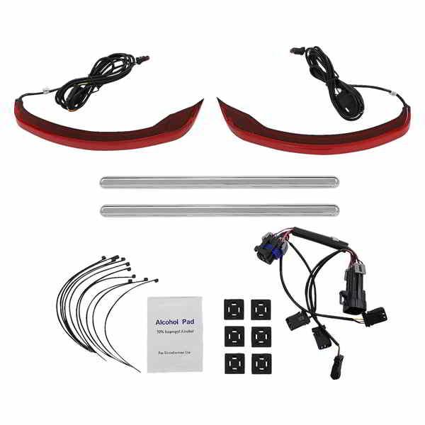 【並行輸入品】 カスタムダイナミクス サドルバッグライト - ロープロファイル - レッドレンズ -...