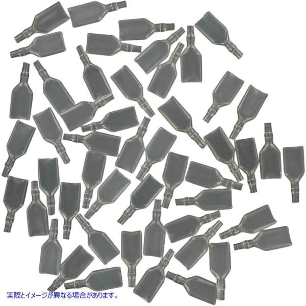 【並行輸入品】 ナムズ Shur ターミナル PVC カバー - #5 ダブルメス - 50 個パッ...