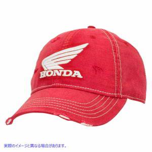 取寄せ ホンダカーブドビルハット ホンダアパレル Honda Race Hat - Red NP21A-H1830 #DRAG #25013805｜parts-depot