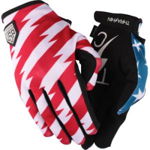 【並行輸入品】 スターズ＆ボルト ステルスグローブ - レッド/ブルー - Lサイズ スラッシン サ...