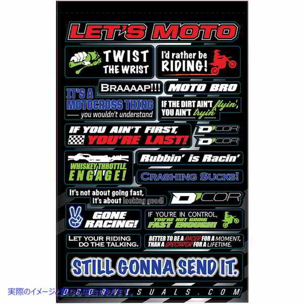 【並行輸入品】 ディーコア・ビジュアルズ デカールシート - MotoTalk 43202231 D...