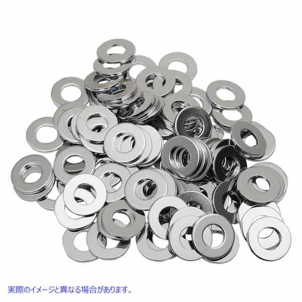 【互換品】 ワッシャー - フラット - 5/16インチ - クローム ドラッグスペシャリティーズ ...