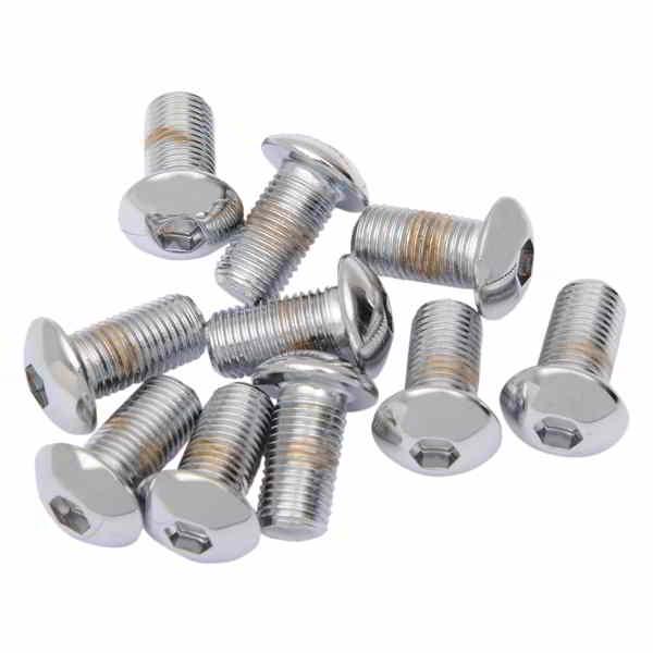 【互換品】 ボルト - ボタンヘッド/交換用 - 3/8インチ-24 x 3/4インチ - 10個パ...