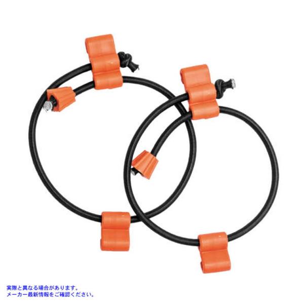 【並行輸入品】 巨大ループラバーボアストラップ - ブラック/オレンジ Giant Loop GIA...