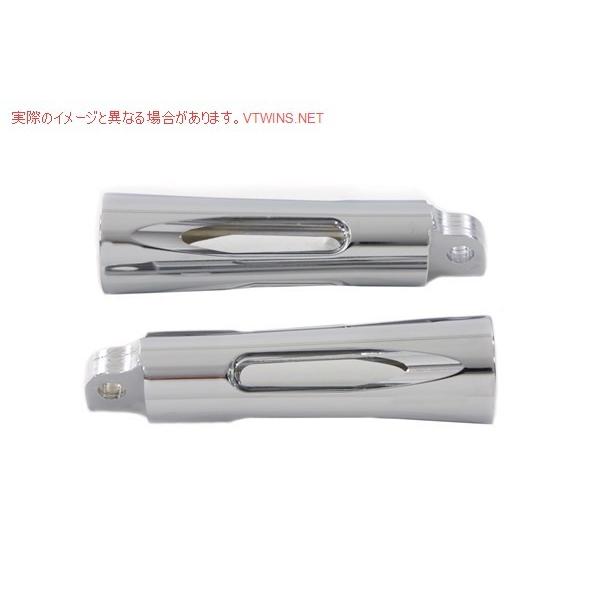 27-0321 クロームミルドスタイルフットペグセット 取寄せ Vツイン Chrome Milled...