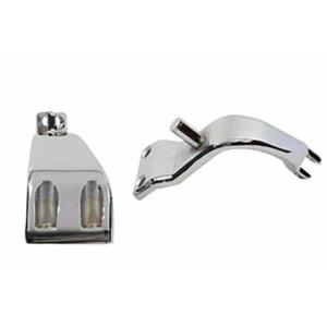 27-0804 クロームドライバーフットペグマウントセット 取寄せ Vツイン Chrome Driver Footpeg Mount Set (検索用／50639-90 5064｜parts-depot