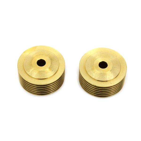 【互換品】 32-1231 真鍮スパークプラグクールフィンセット 取寄せ Vツイン Brass Sp...