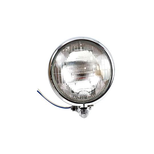 【互換品】 33-0002 5-3/4 インチ丸型ヘッドランプ アセンブリ クローム 取寄せ Vツイ...