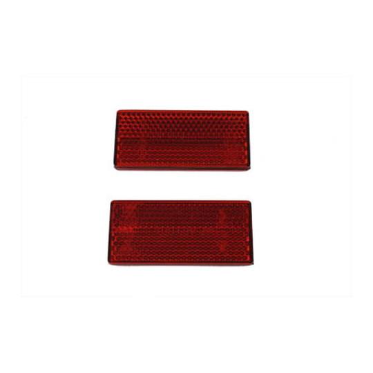 【互換品】 33-0016 ストラット用レプリカレッドリフレクターセット 取寄せ Vツイン Repl...