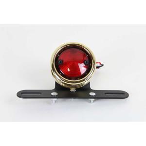 並行輸入品】 真鍮 LED テールライト ナンバープレートランプ付き