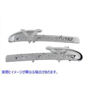 38-7022 ガソリンタンク用純正エンブレムセット クローム 取寄せ Vツイン OE Emblem Set for Gas Tank Chrome (検索用／61814-55｜parts-depot