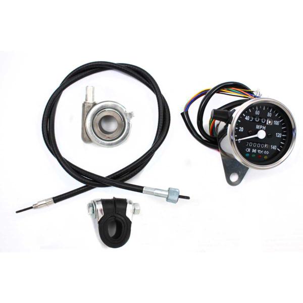 【互換品】 39-0580 2:1 比率のミニ 60mm スピードメーター 取寄せ Vツイン Min...