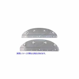 48-0176 クロームサドルバッグマウントプレートセット 取寄せ Vツイン Chrome Saddlebag Mount Plate Set (検索用／｜parts-depot