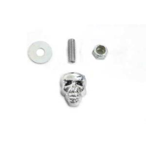 【互換品】 48-0302 クロームデコスカル 取寄せ Vツイン Chrome Deco Skull...