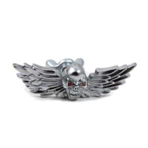 【互換品】 48-1323 翼付きスカル メダリオン セット 取寄せ Vツイン Skull with...