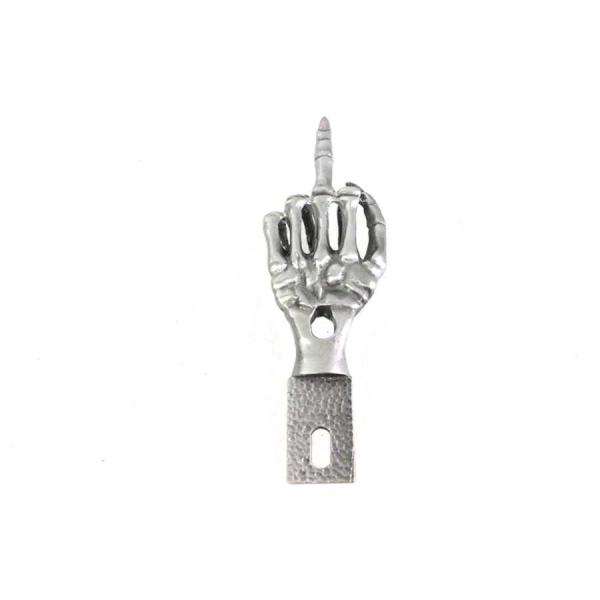 【互換品】 48-1497 中指ナンバープレートトッパー 取寄せ Vツイン Middle Finge...