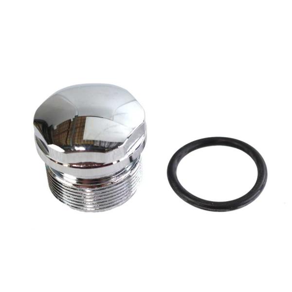 【並行輸入品】 9914-2 クローム 39mm フォーク チューブ プラグ ドーム トップ 取寄せ...