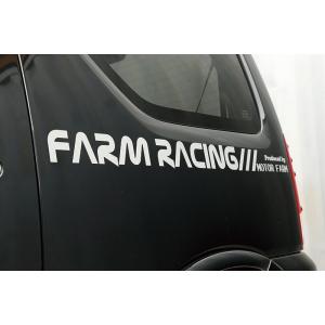 FARMステッカー　FARM RACING ビッグタイプ　　400ｍｍ｜parts-farm2