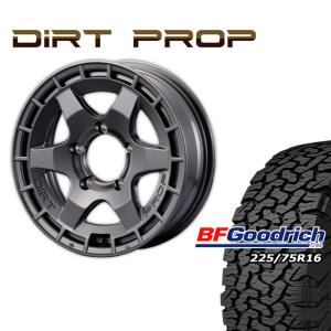 DIRT PROP マットガンメタリック 16×5.5J/5H +20 グッドリッチ All-Terrain T/A KO2 225/75R16 4本セット｜parts-farm2