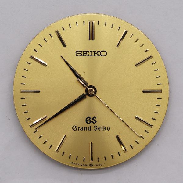 セイコー グランドセイコー ゴールド文字盤 文字盤のみ QZ 7石 cal.9581A メンズ腕時計...