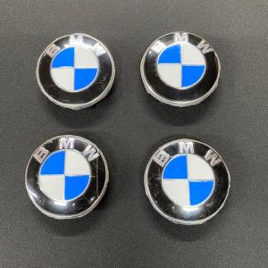 BMW ロゴ ホイール センターキャップ カバー 56mm バッジ 純正交換 青 純正タイプ 4個セット