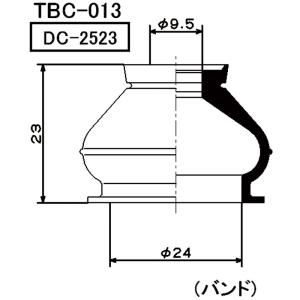 ホンダ（HONDA） ミヤコ製 タイロッドエンドブーツ ジェイド（FR4