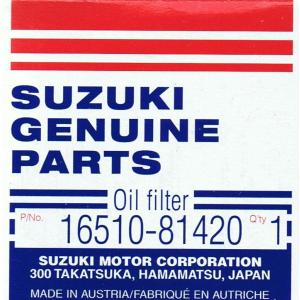 スズキ純正　オイルフィルター　１６５１０−８１４２０