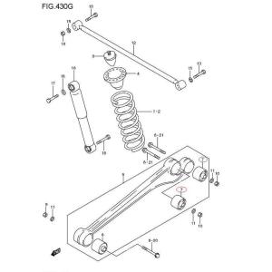 Ｒトレーディスクアームブッシュ（後側）　ジムニー（ＪＢ２３Ｗ）｜parts-ranger