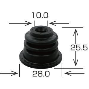 ムーブオン製　タイロットエンドブーツ　ムーヴ　後期（ＬＡ１００−１１０）｜parts-ranger