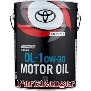 トヨタ純正　エンジンオイル　ＤＬ−１　０Ｗ−３０　２０Ｌ　０８８８３−０３２０３｜parts-ranger