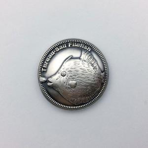 洋銀魚コンチョ(カワハギ) φ31.4mm 高さ...の商品画像