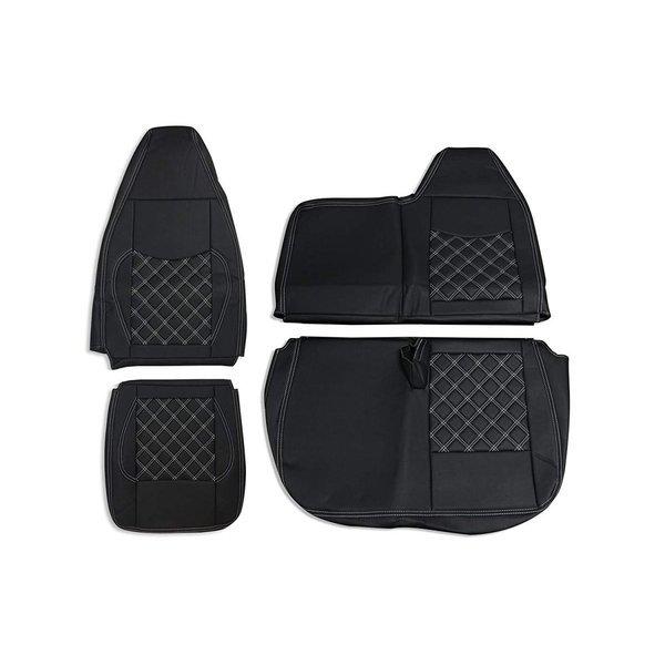 シートカバー トラック 三菱 ふそう ブルーテック キャンター 標準 運転手席助手席１台分セットキル...