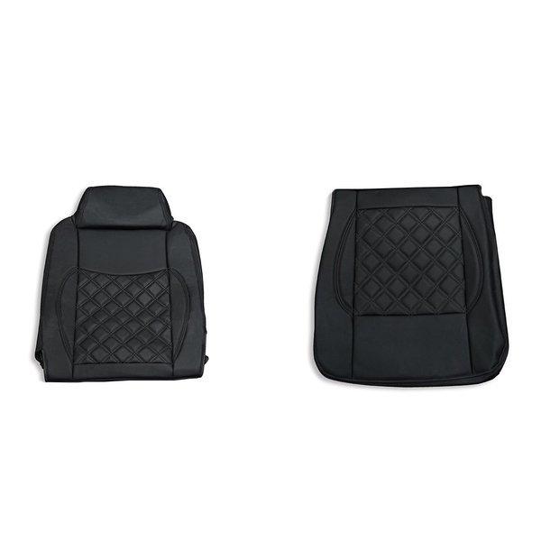 日野 レンジャープロ シートカバー 艶無し 黒 助手席 ダイヤモンドステッチ ブラック AP-CV0...