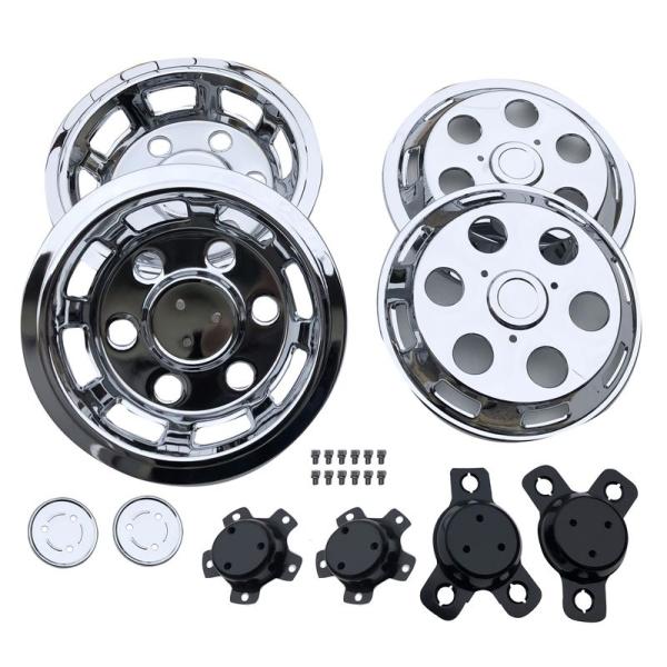 日野 ４ｔレンジャー用 17.5インチ 6穴 ステンレス ＤＸホイールカバー ホイールライナー 1台...