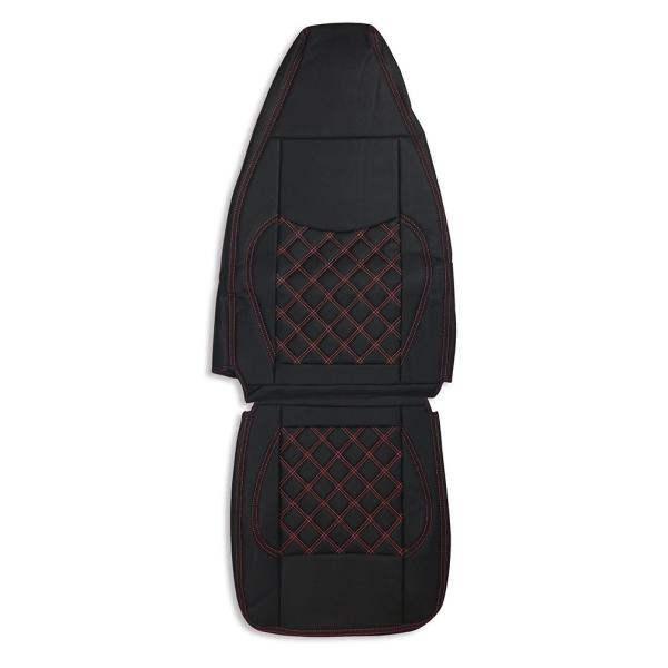 三菱ふそう ブルーテック キャンター H22/10~H28/3 シートカバー 艶無し 黒 運転席 ダ...