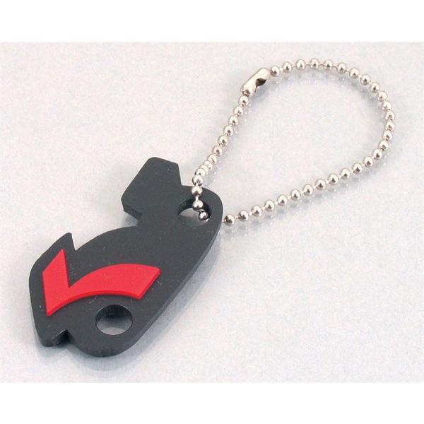 【4月2日出荷】キタコ  キーホルダー(PVC/クロ)キタコ  000-0100230