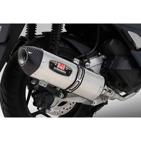 ヨシムラ PCX160 フルエキマフラー 機械曲R-77S SSFC サテンフィニッシュ/カーボン ...