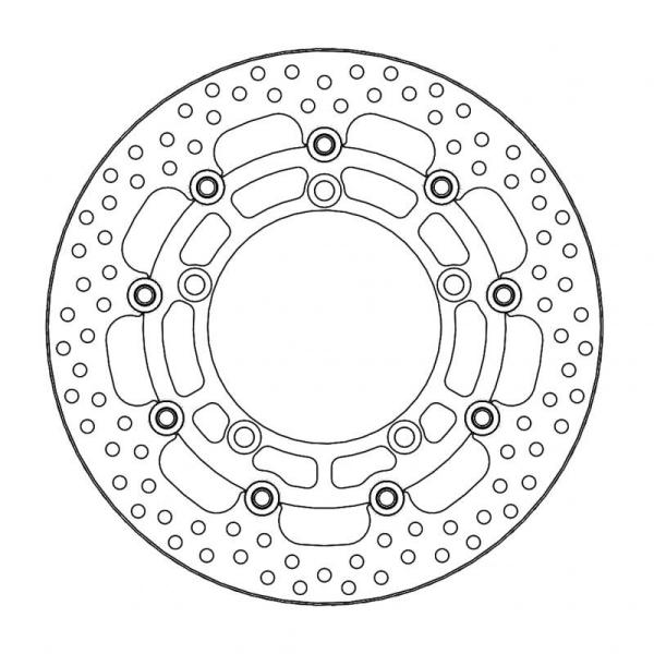 モトマスター SV650 ABS/SV650XABS フロントディスク ヘイローディスク フロントΦ...