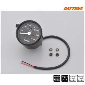 デイトナ 汎用 VELONA 電気式スピードメーター φ48 200km/h ブラック
