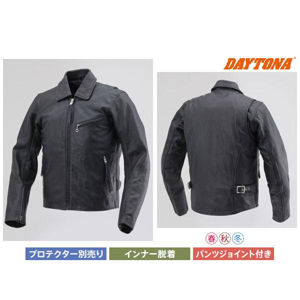 【5月23日出荷】デイトナ DL-002 シングルライダースジャケット[ブラック/メンズ Lサイズ]...