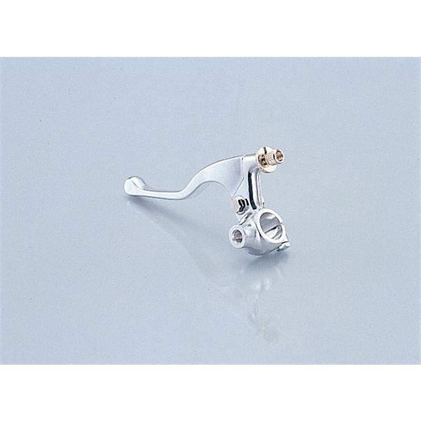 【4月4日出荷】キタコ  Lショートレバー&amp;ホルダSET(MHアリ)SV　525-0701100