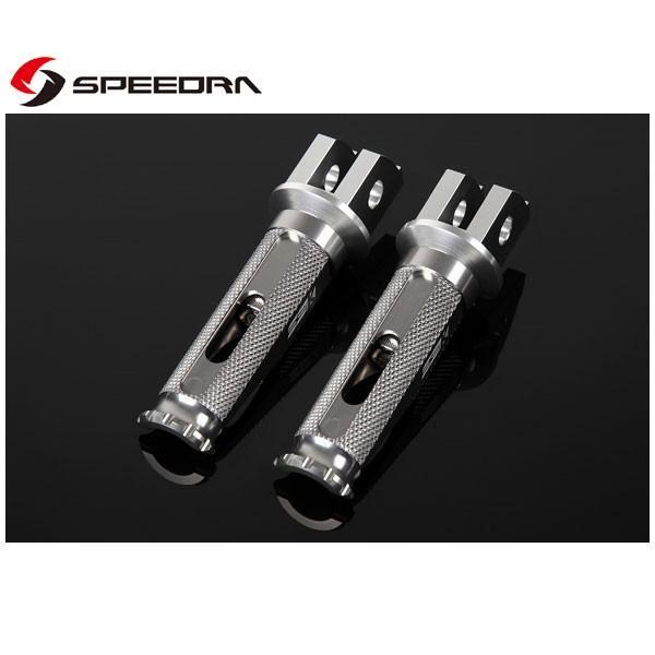 SSK SPEEDRA アルミ削り出しステップ レーシングタイプ ライダー用(シルバー/チタン)  ...