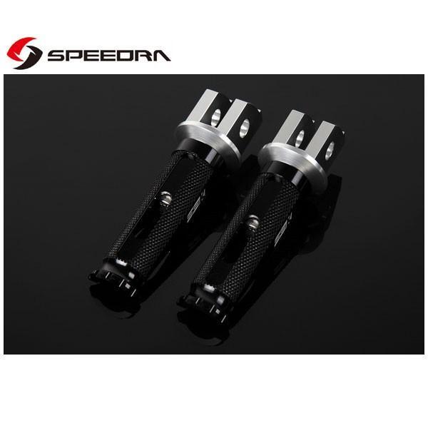 SSK SPEEDRA アルミ削り出しステップ レーシングタイプ ライダー用(シルバー/ブラック) ...