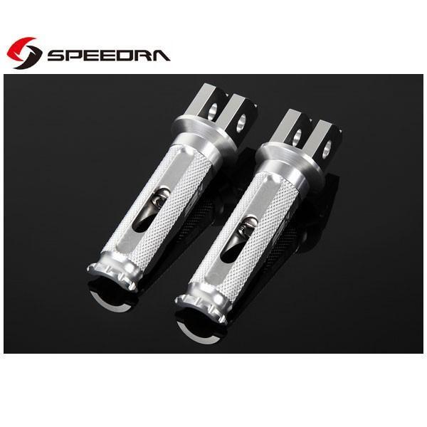 SSK SPEEDRA アルミ削り出しステップ レーシングタイプ ライダー用(シルバー/シルバー) ...
